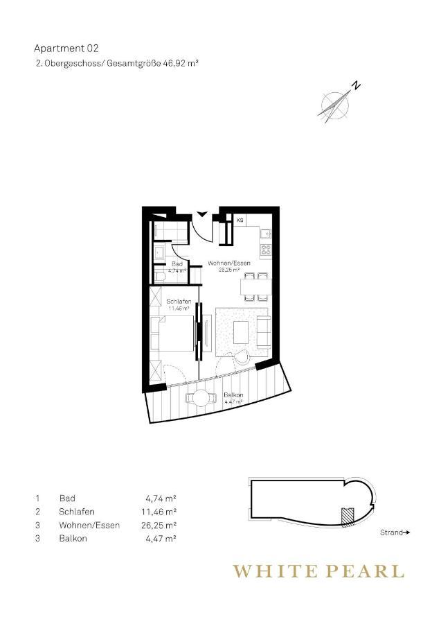 White Pearl Apartment 2.02 Тиммендорфер-Штранд Экстерьер фото
